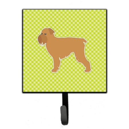 Carolines Treasures Brussels Griffon Checkerboard Green Leash or Key Holder BB3840SH4